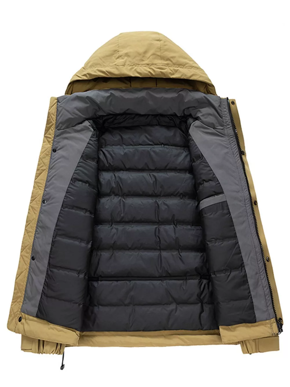 Men's Plus Size Hooded Winter Padded Jacket, image 6