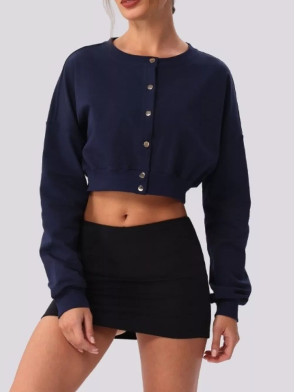 Cropped Button-Down Active Cardigan, image 21