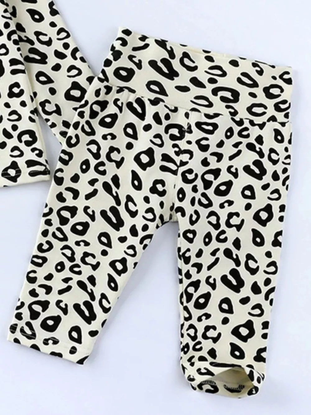 Children's Leopard Print Long Sleeve Top and Pants Set, image 13