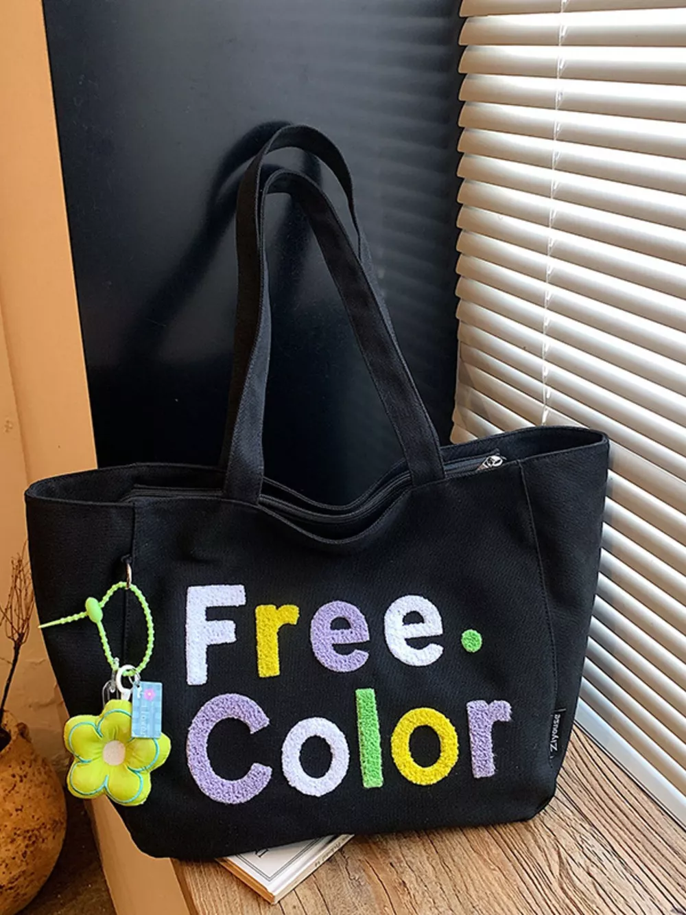 Letter Canvas Shoulder Bag, image 5