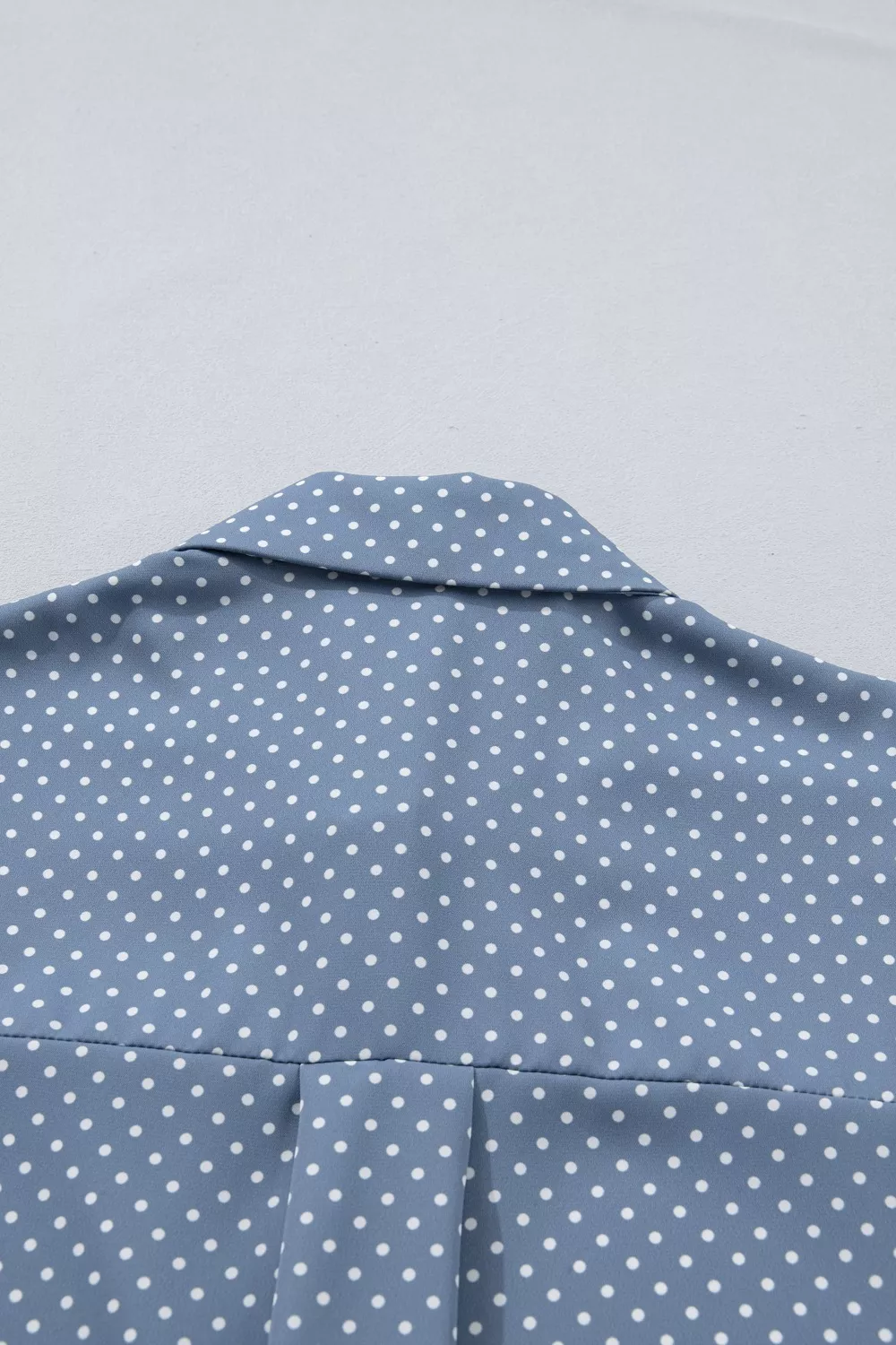 Dotted Print Cuffed Short Sleeve Shirt, image 9