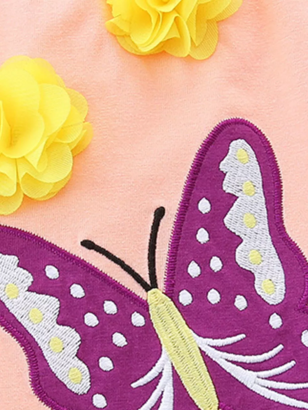 Children's Butterfly Ruffle Sleeve Top & Shorts Set, image 5