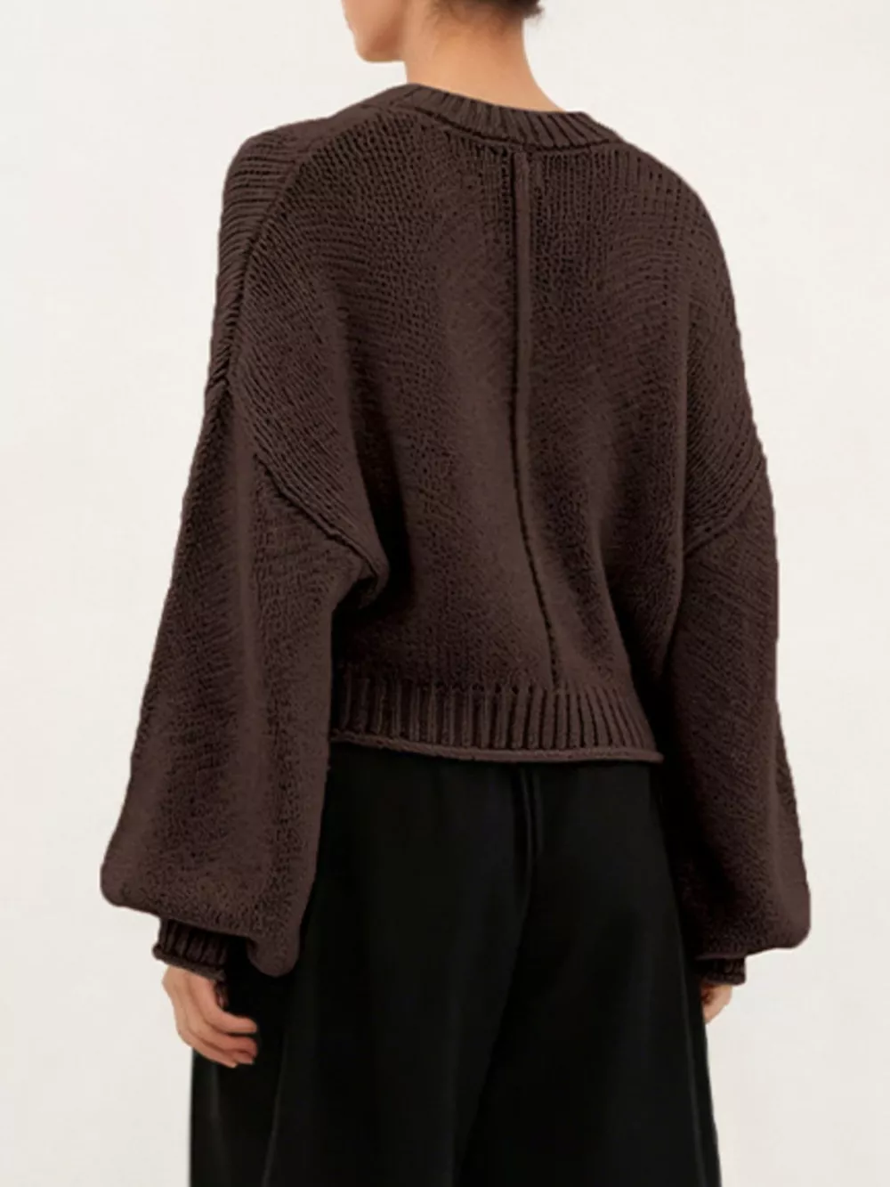 Oversized Chunky Knit Sweater, image 10