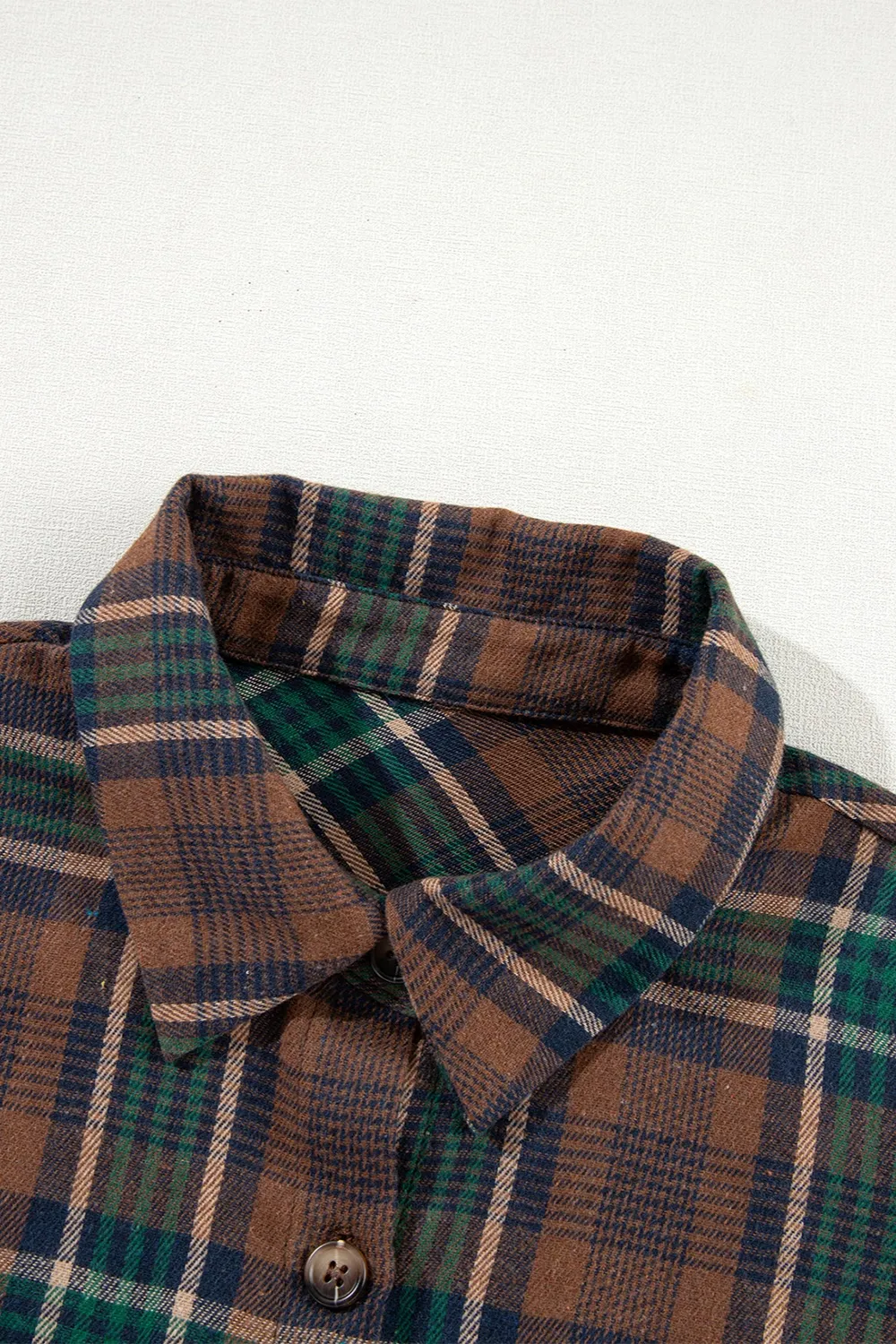 Plaid Button Up Long Sleeve Jacket, image 6