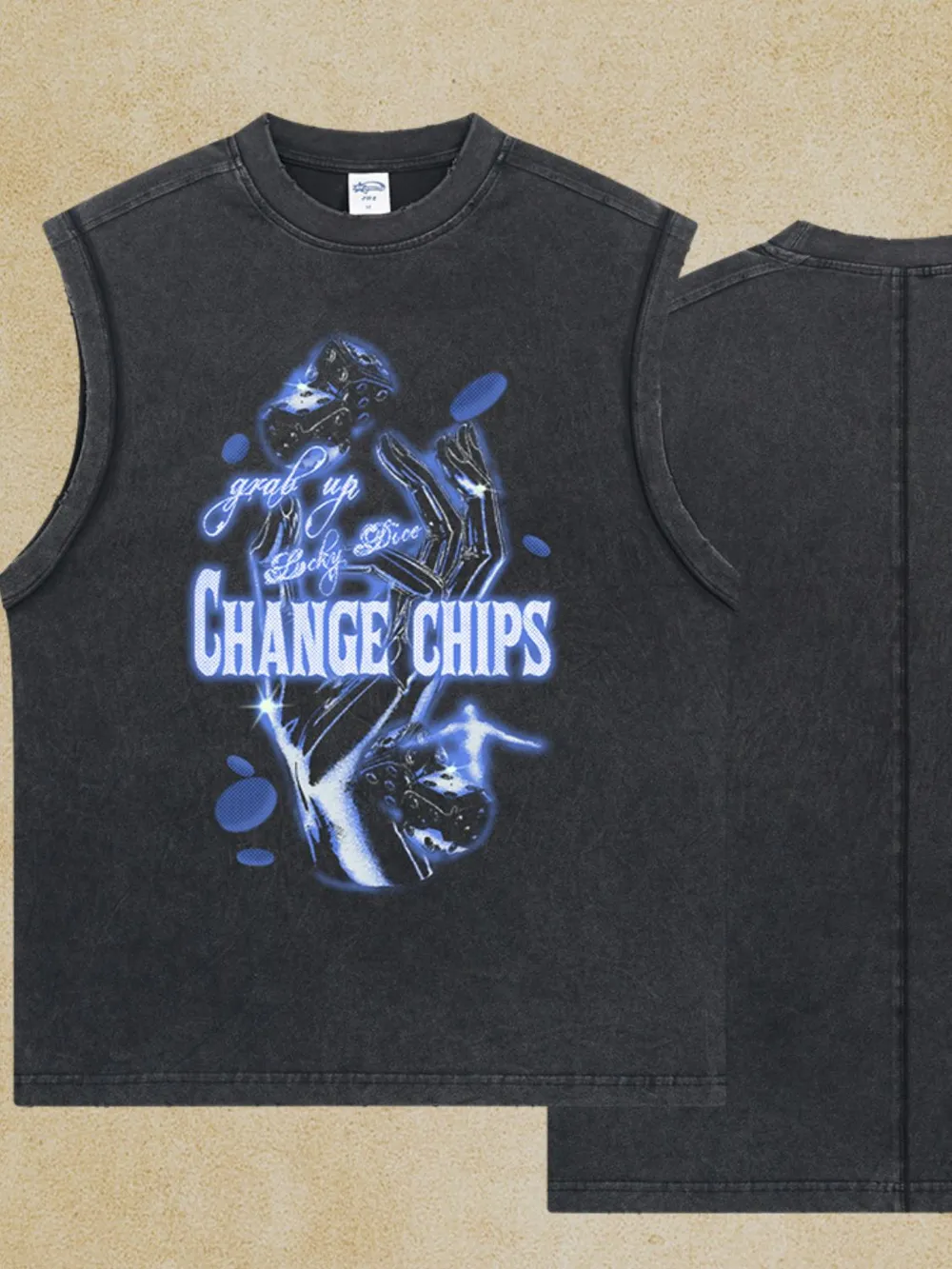 Men's Graphic Round Neck Tank, image 5