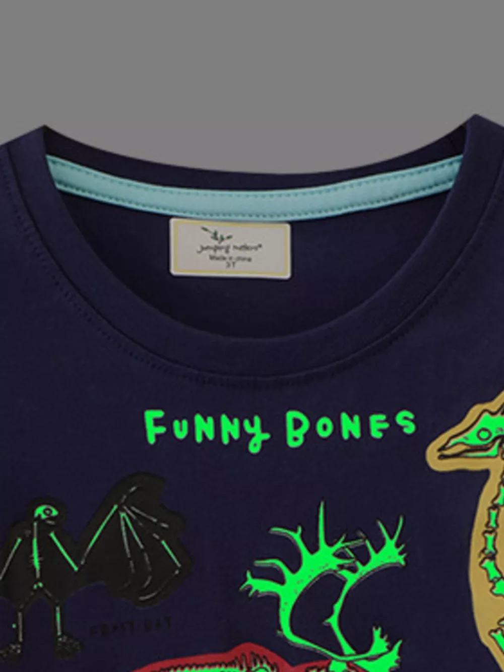 Children's Animal Skeleton Print T-Shirt, image 5
