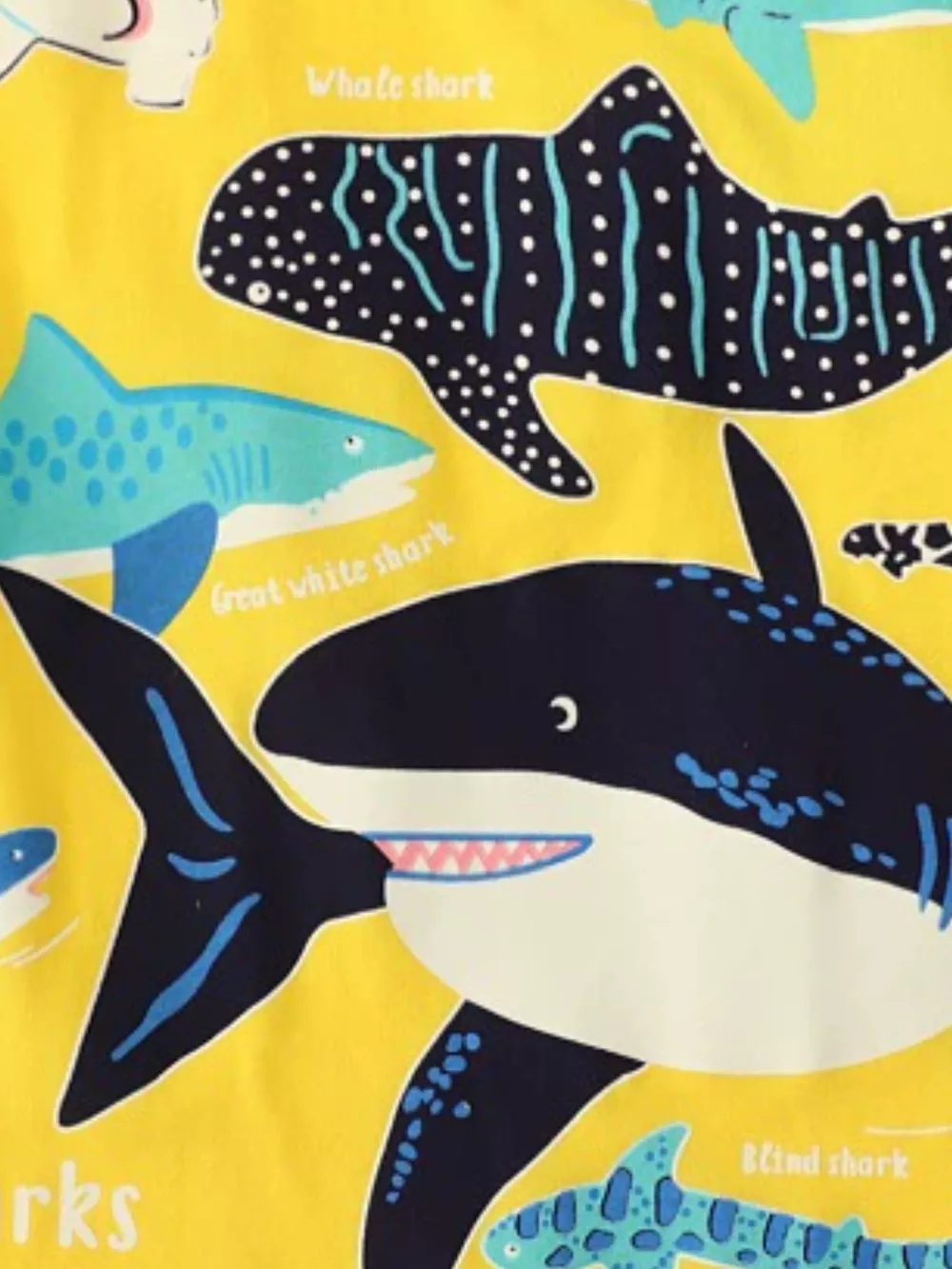 Children's Shark Print Short Sleeve T-Shirt, image 2