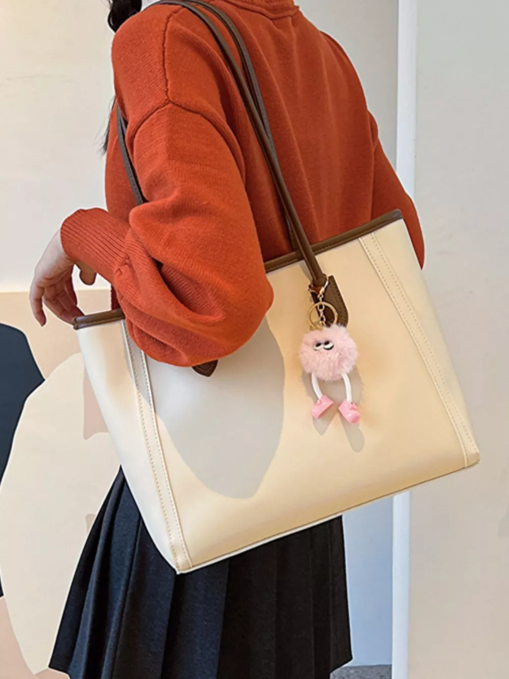 PU Leather Tote Bag, image 6