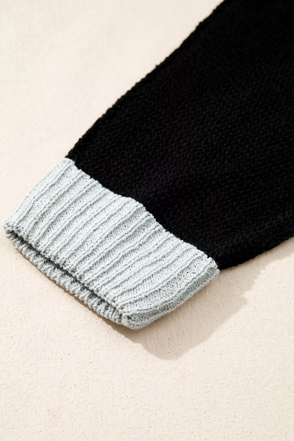 Color Block Knit V Neck Loose Sweater, image 15