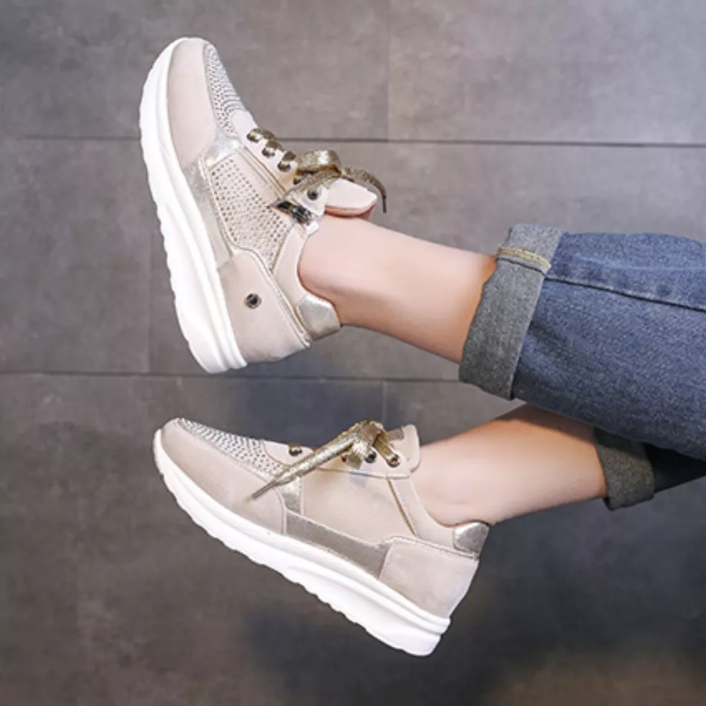 Lace Up Round Toe Sneakers, image 9