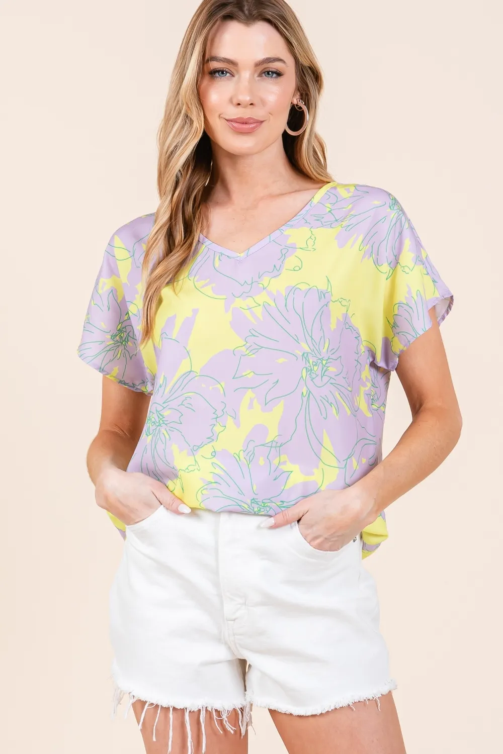 Floral Short Sleeve T-Shirt, image 3