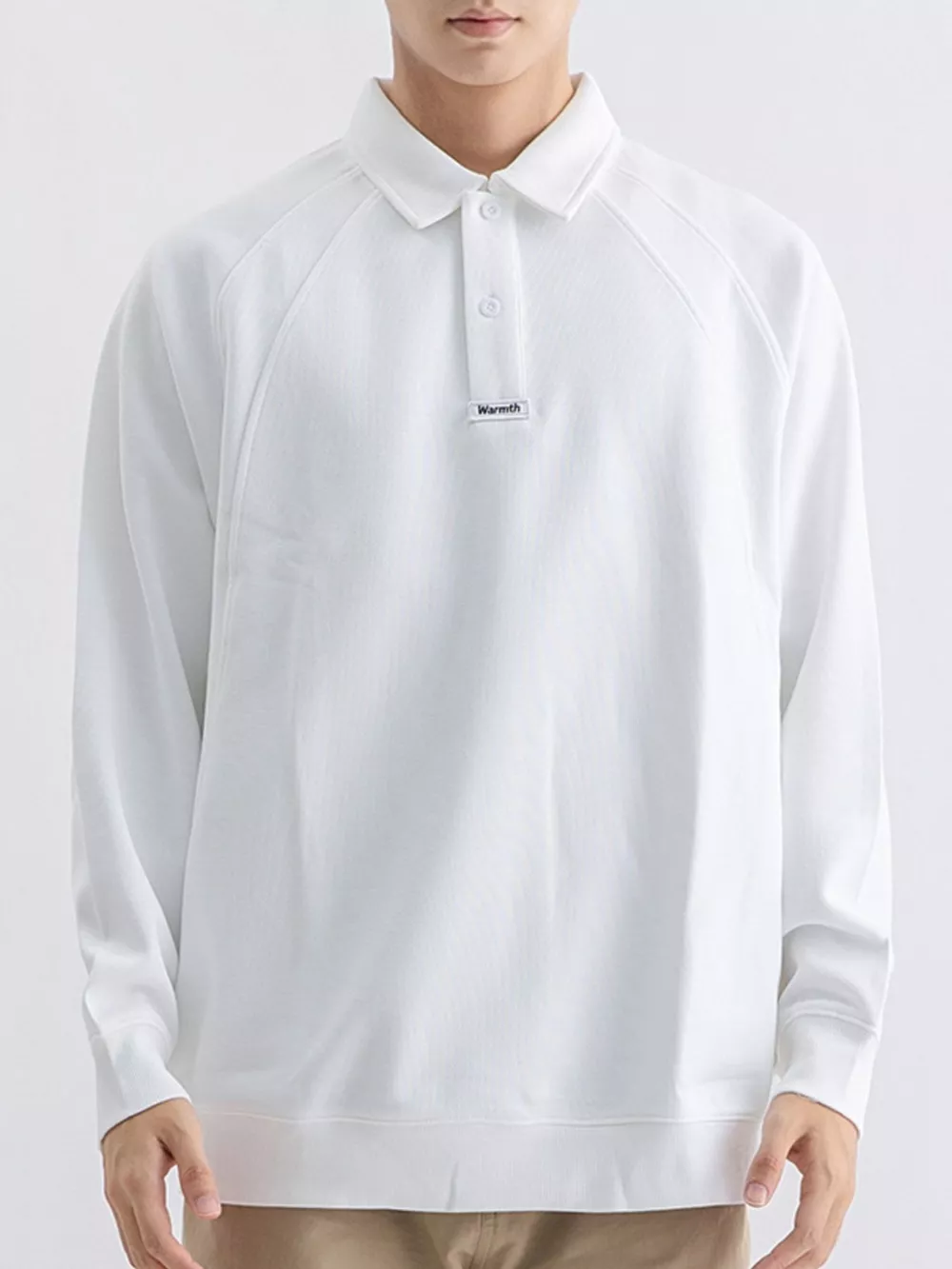 Men's Plus Size Casual Long Sleeve Polo, image 11