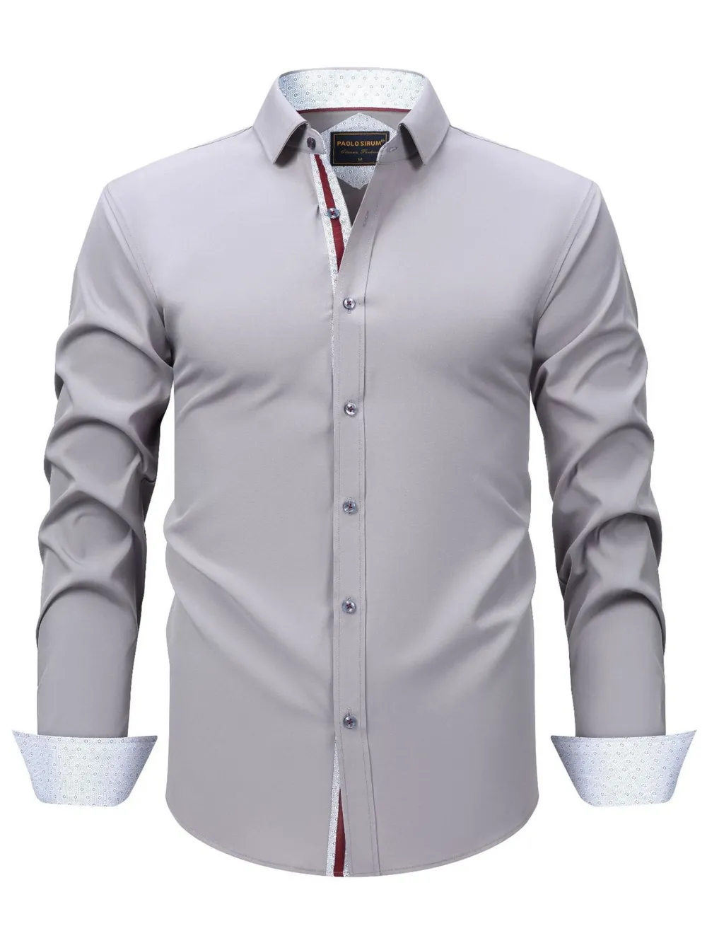 Men's Full Size Basic style Long Sleeve Shirt Plus Size