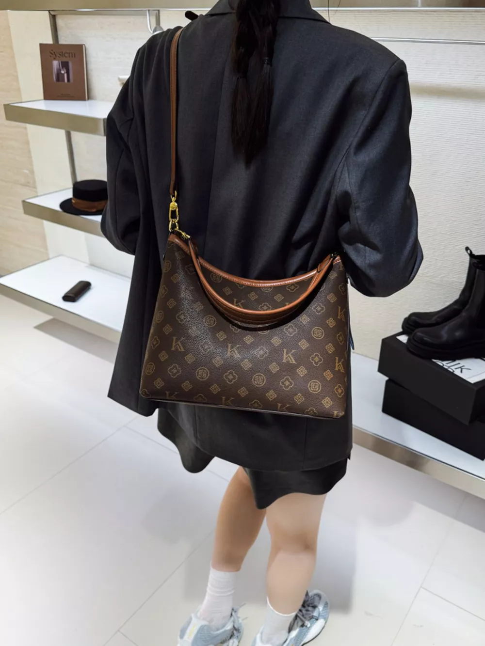 Monogram Pattern Shoulder Bag