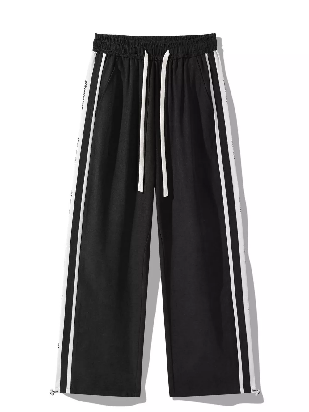 Men's Plus Size Striped Side Loose Fit Casual Pants, image 4