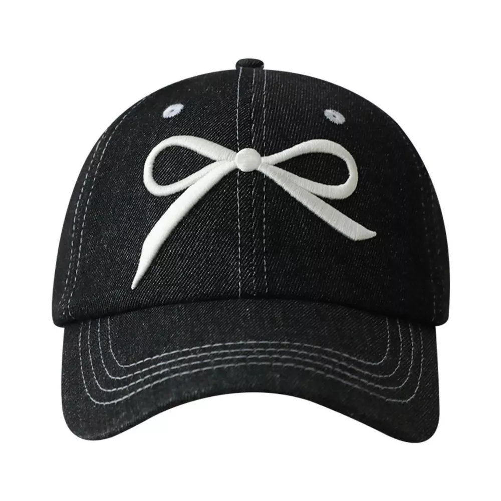 Bow Embroidered Baseball Cap, image 4