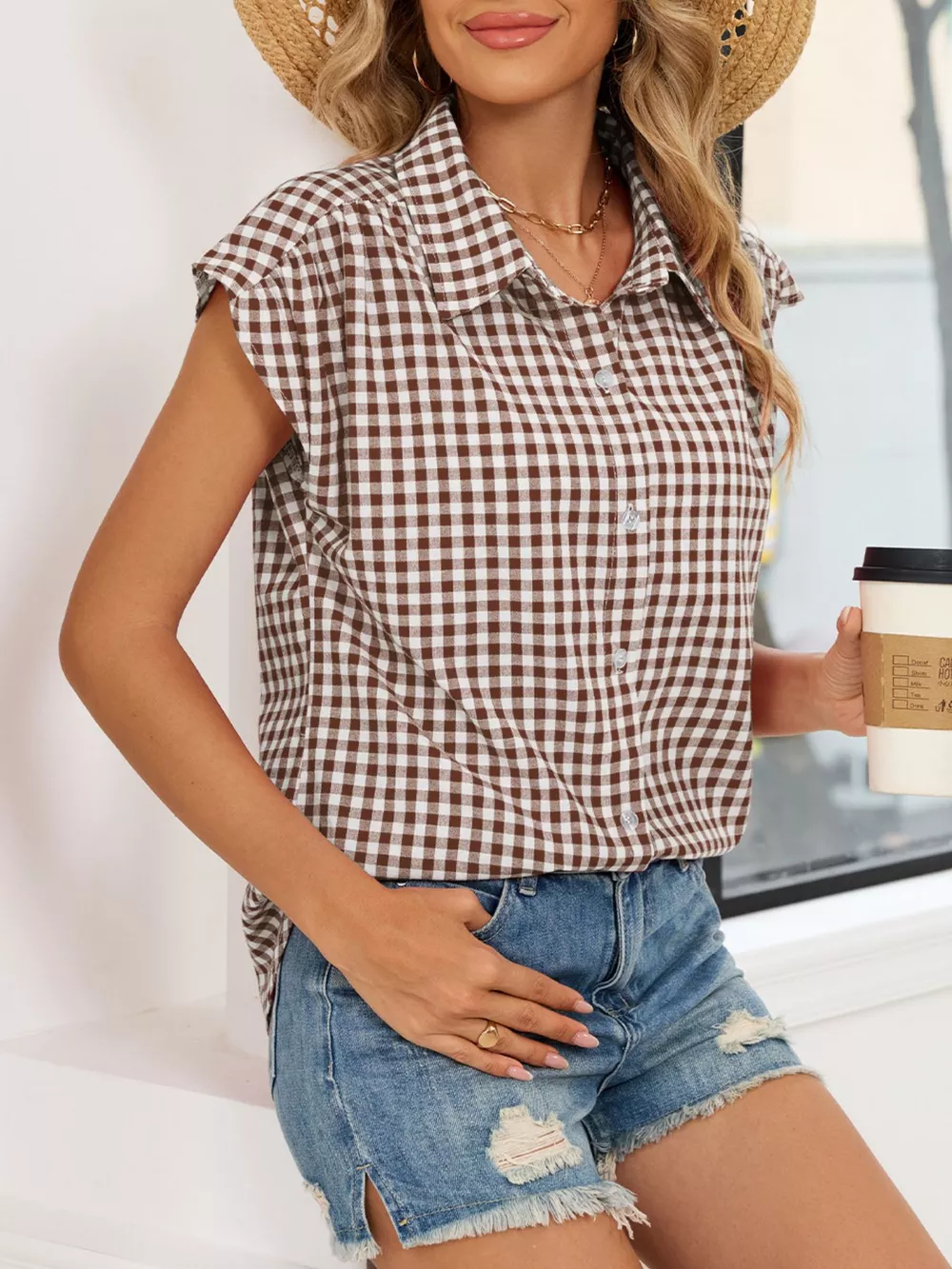 Gingham Button-Down Shirt, image 22