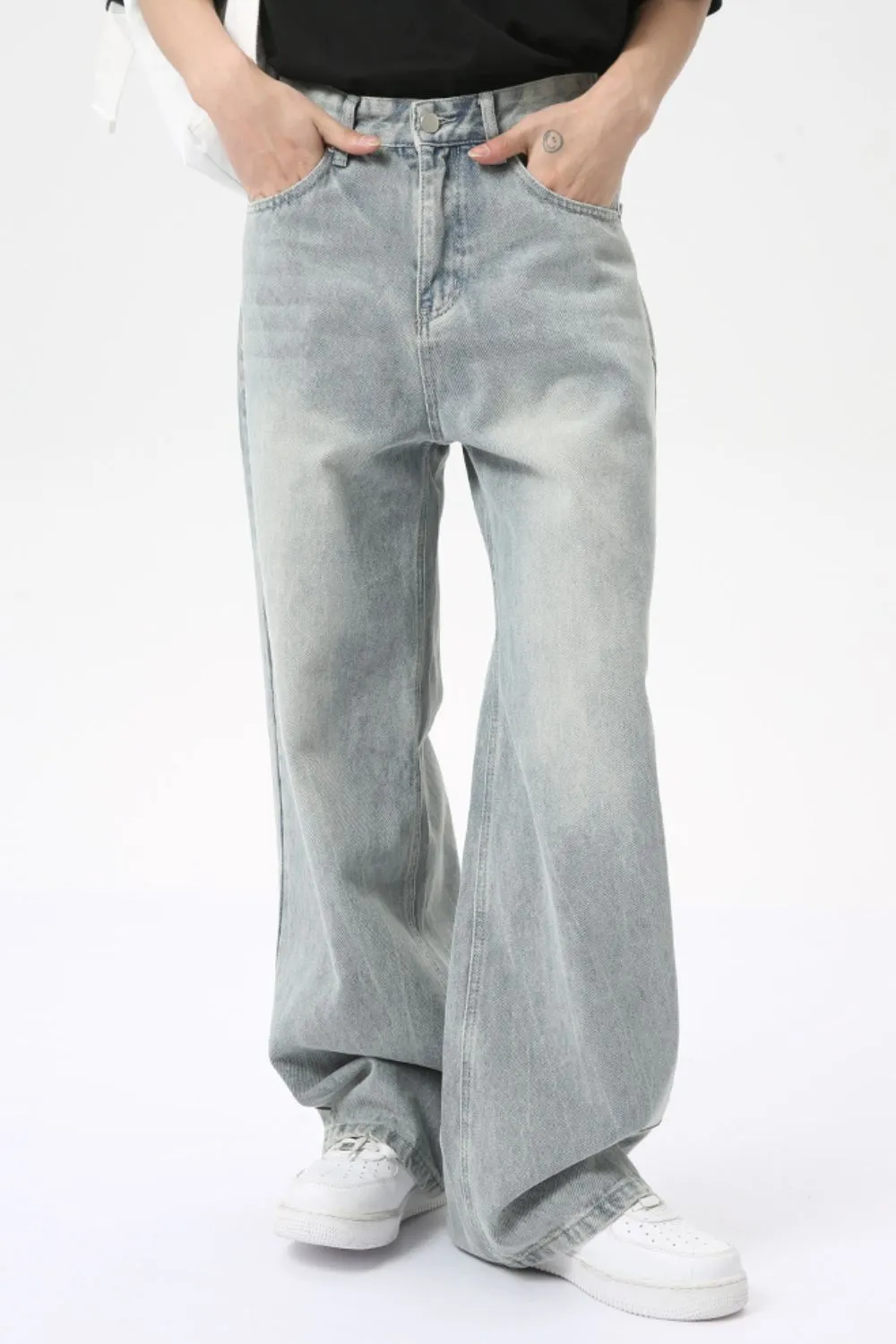 Wide Leg Jeans with Pockets, image 2