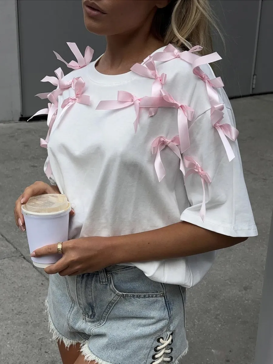 Bow Short Sleeve T-Shirt