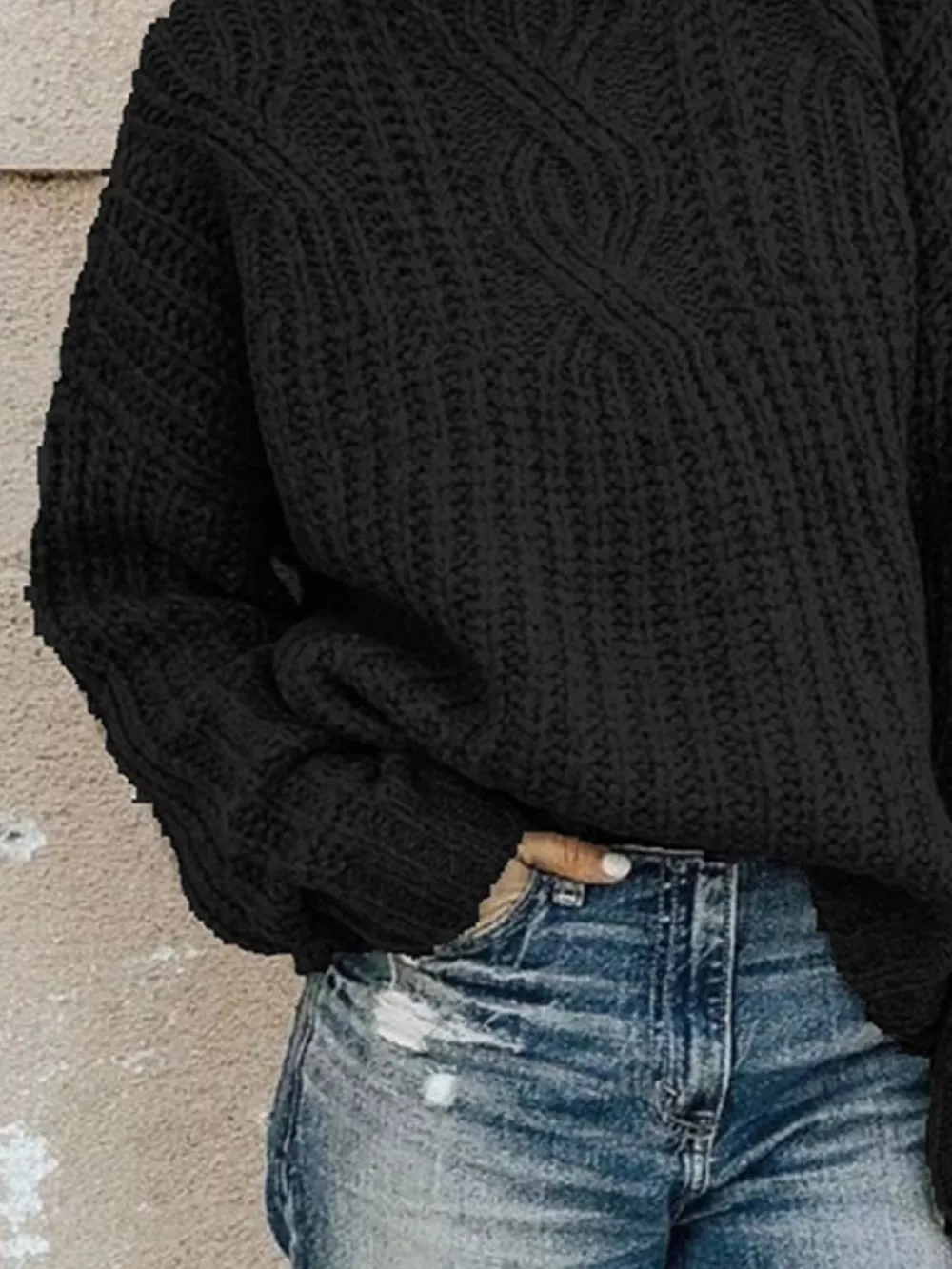 Turtleneck Long Sleeve Sweater, image 9