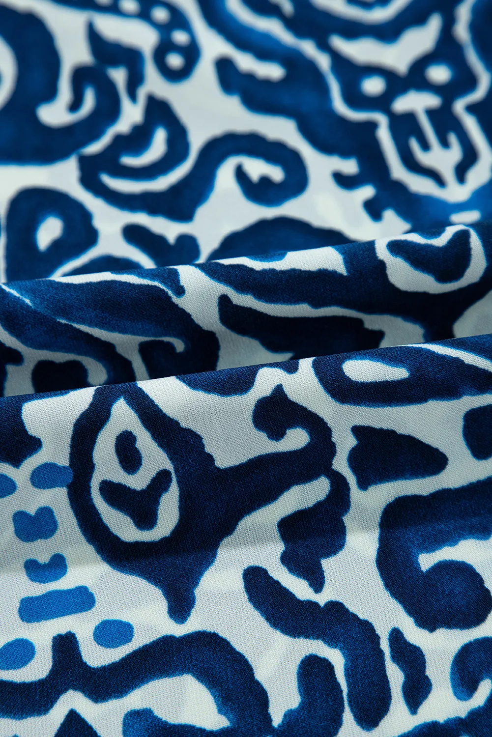 Printed Tie Neck Long Sleeve Dress, image 5