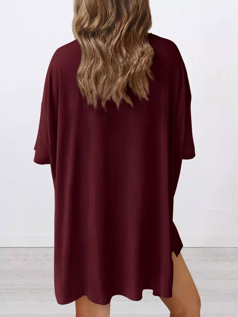 Full Size Relaxed Fit Round Neck Top and Shorts Two-Piece Set Plus Size, image 17
