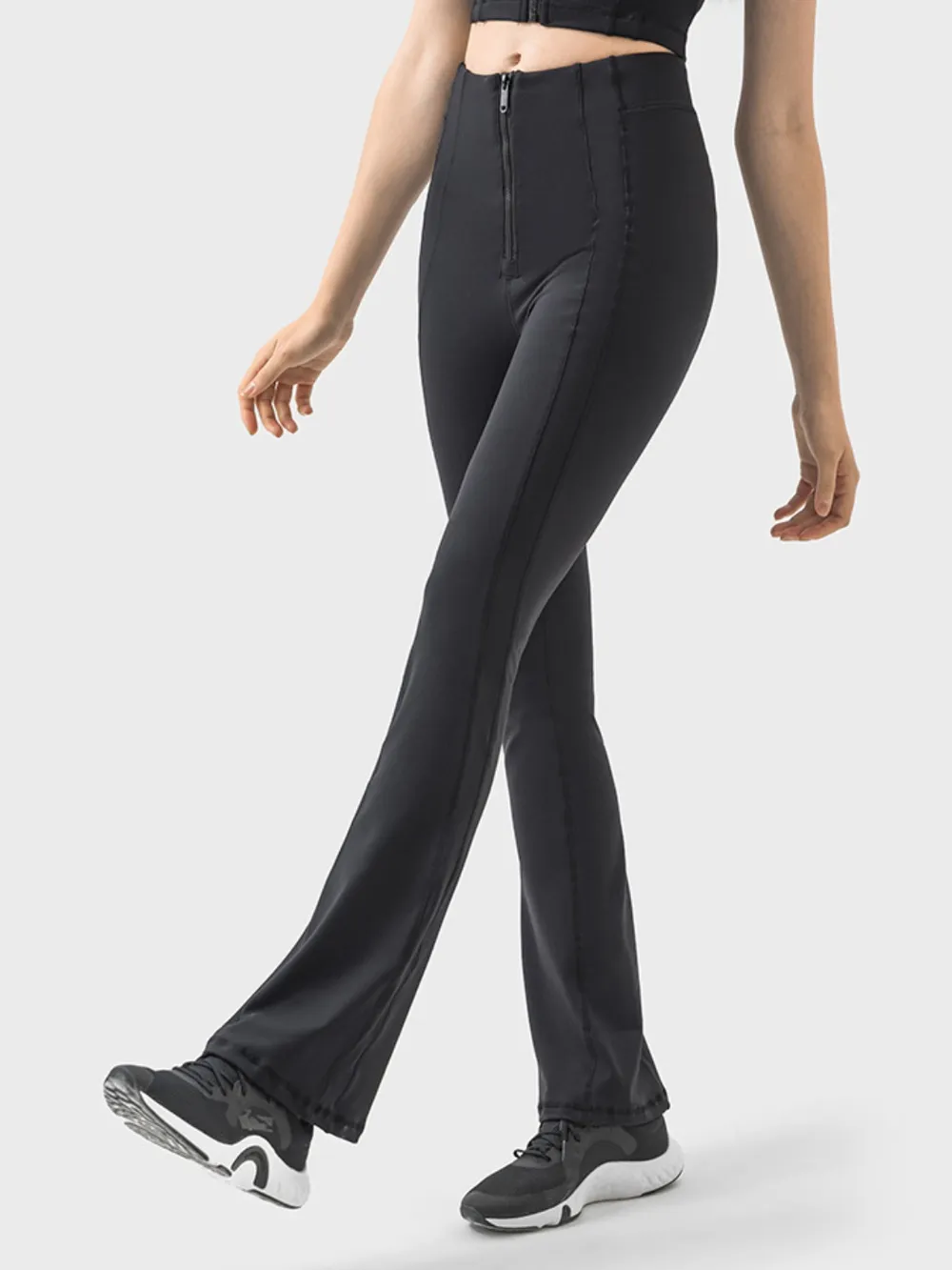 Zipper Detail High Waist Active Pants, image 9