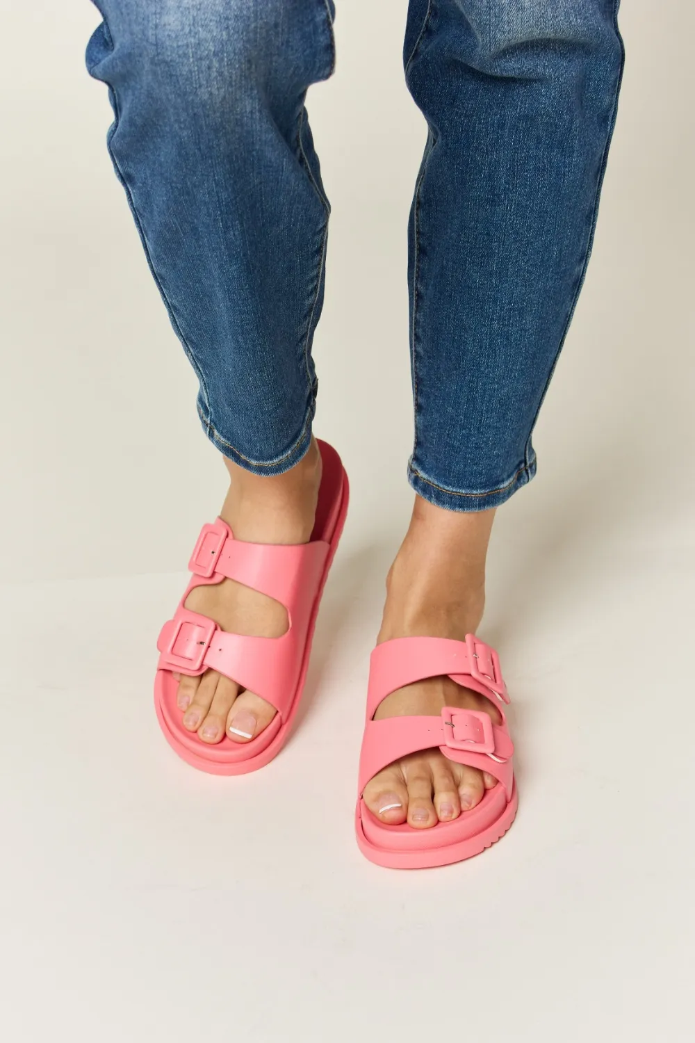 Double Buckle Open Toe Sandals, image 5