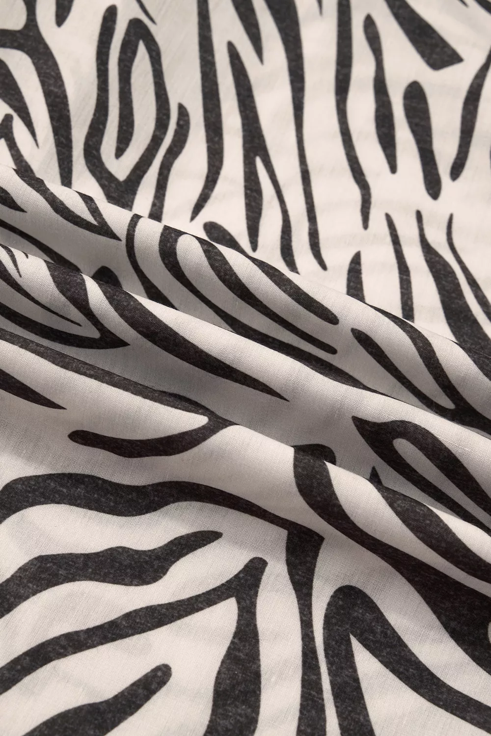 Multicolour Western Print Zebra Pattern Elastic Waist Pocket Pants, image 15