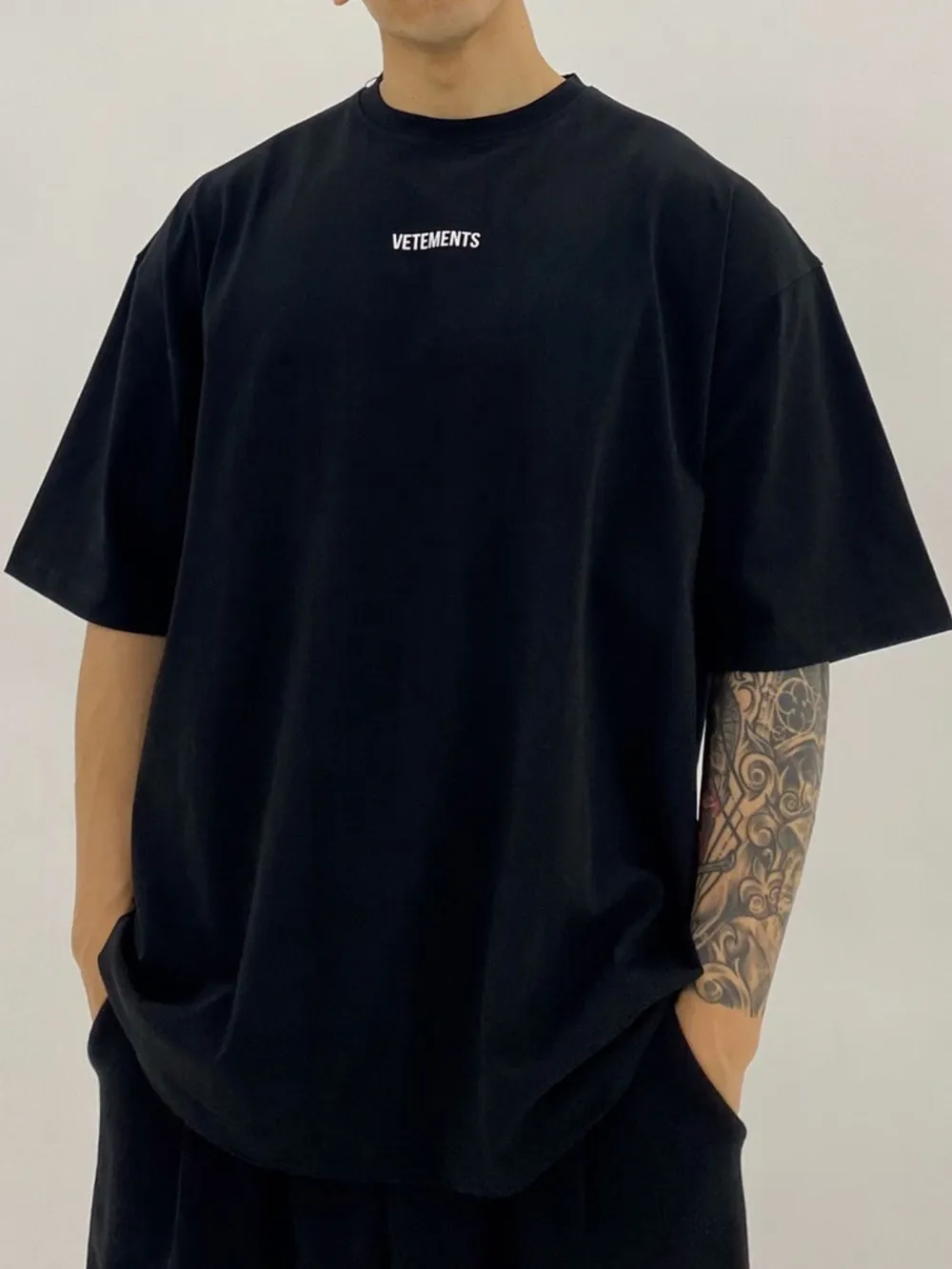Men's Plus Size Round Neck Half Sleeve T-Shirt, image 2