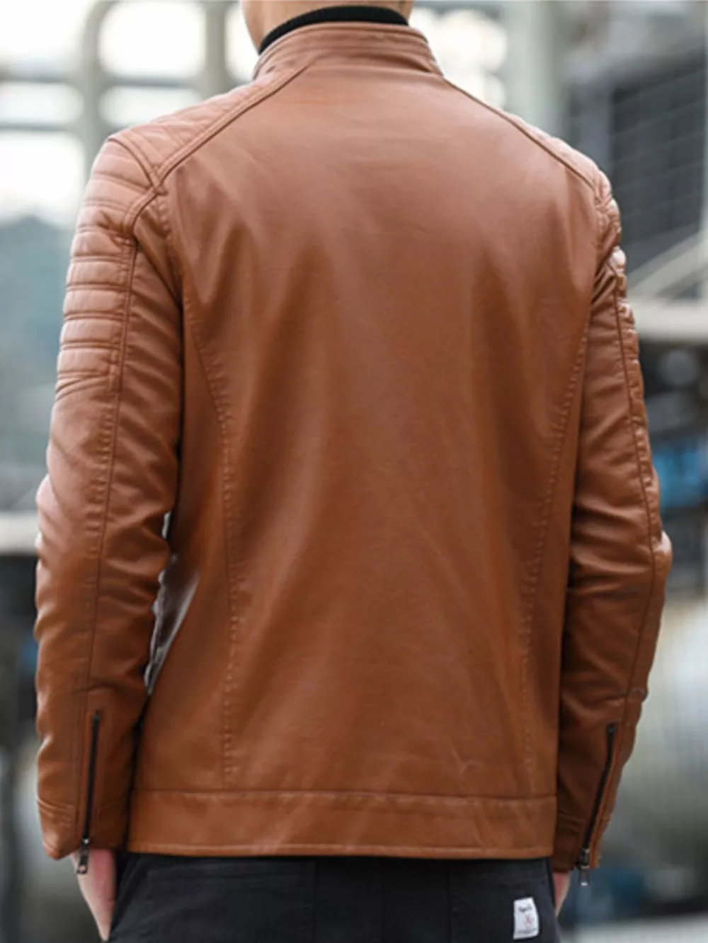 Men's Plus Size Zip Up Long Sleeve Jacket, image 6