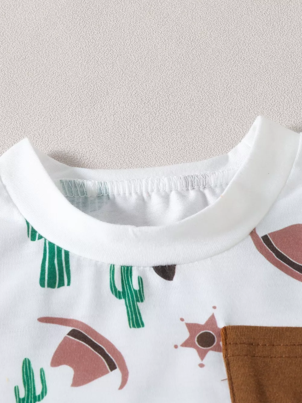 Children's Cactus Cowboy Print Pocket Tee & Shorts Set, image 3