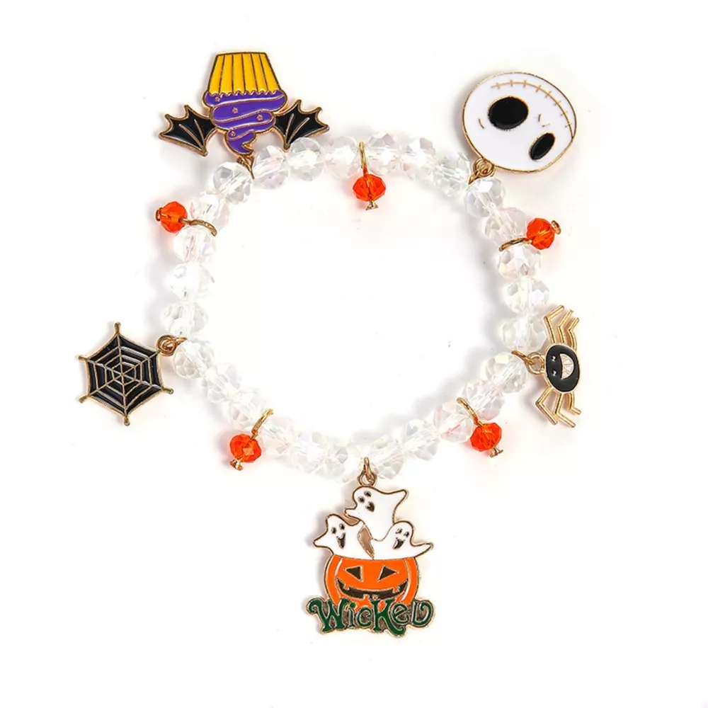 Halloween Beaded Charm Bracelet, image 3