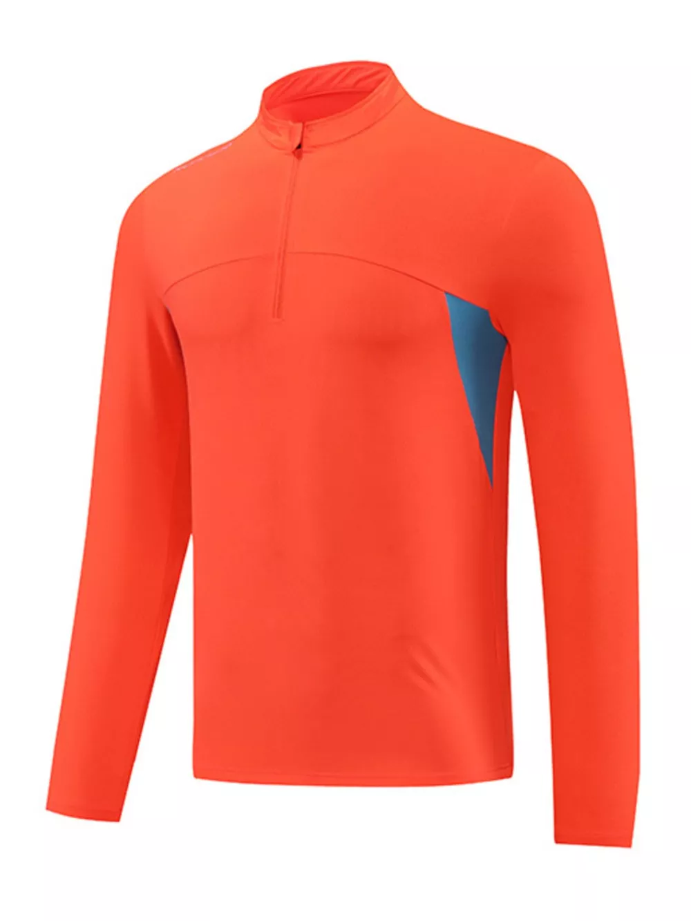 Men's Plus Size Long Sleeve Active T-Shirt with Zipper, image 3