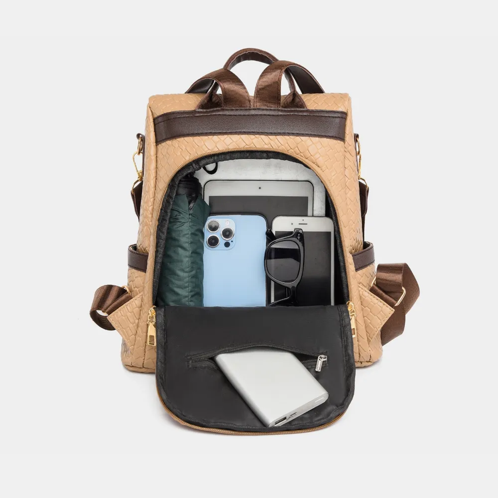 PU Leather Backpack Bag, image 16