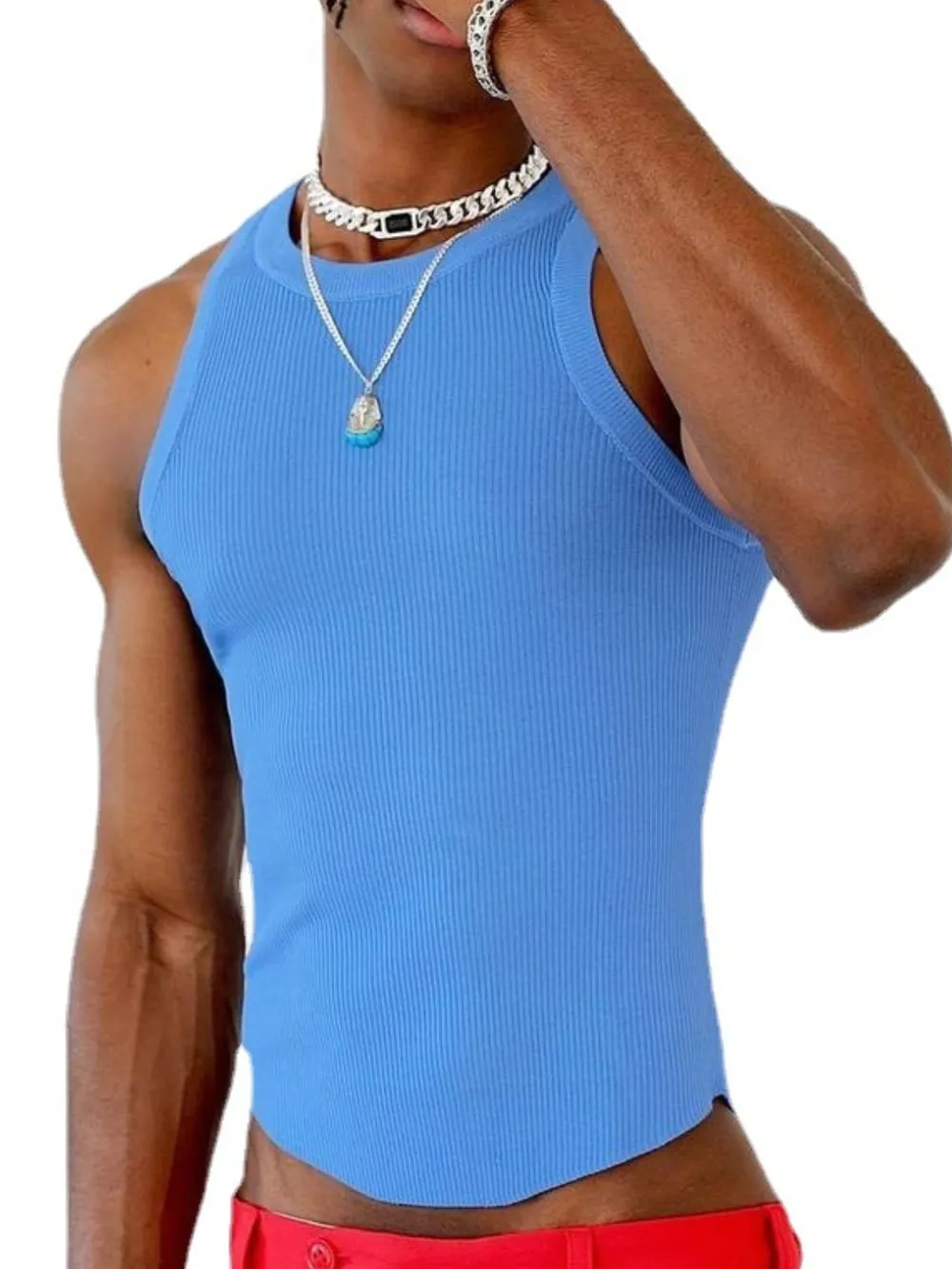 Men's Full Size Round Neck Tank Plus Size, image 6