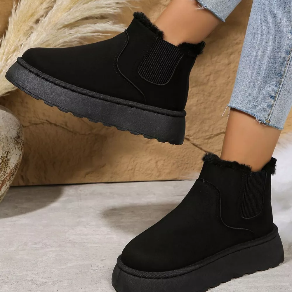 Round Toe Platform Ankle Boots, image 7