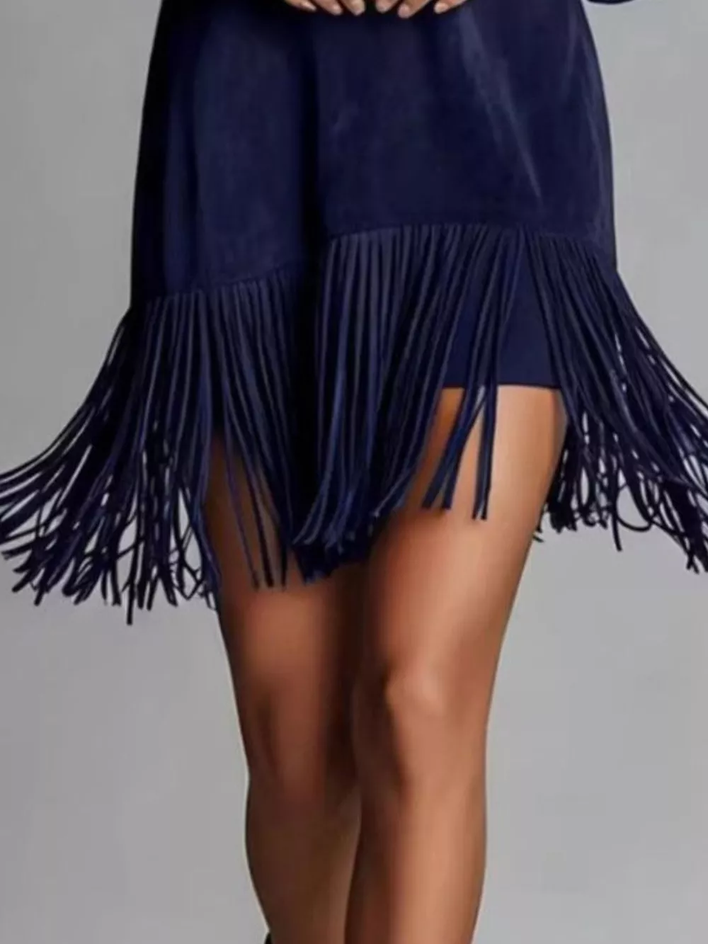 Fringed Lantern Sleeve Dress, image 10