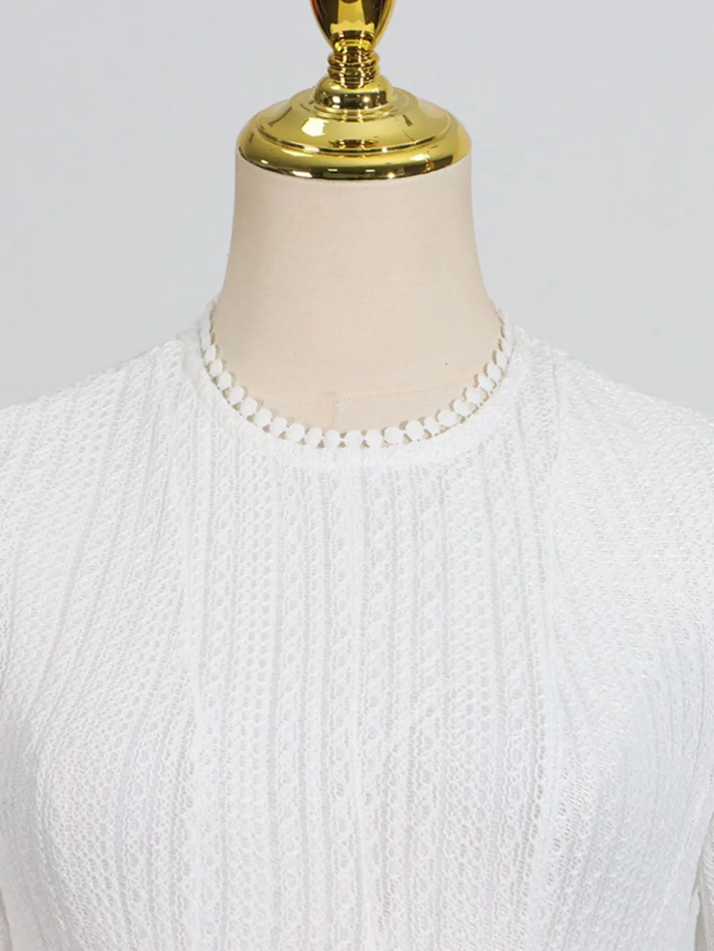 Layered Round Neck Long Sleeve Dress, image 9