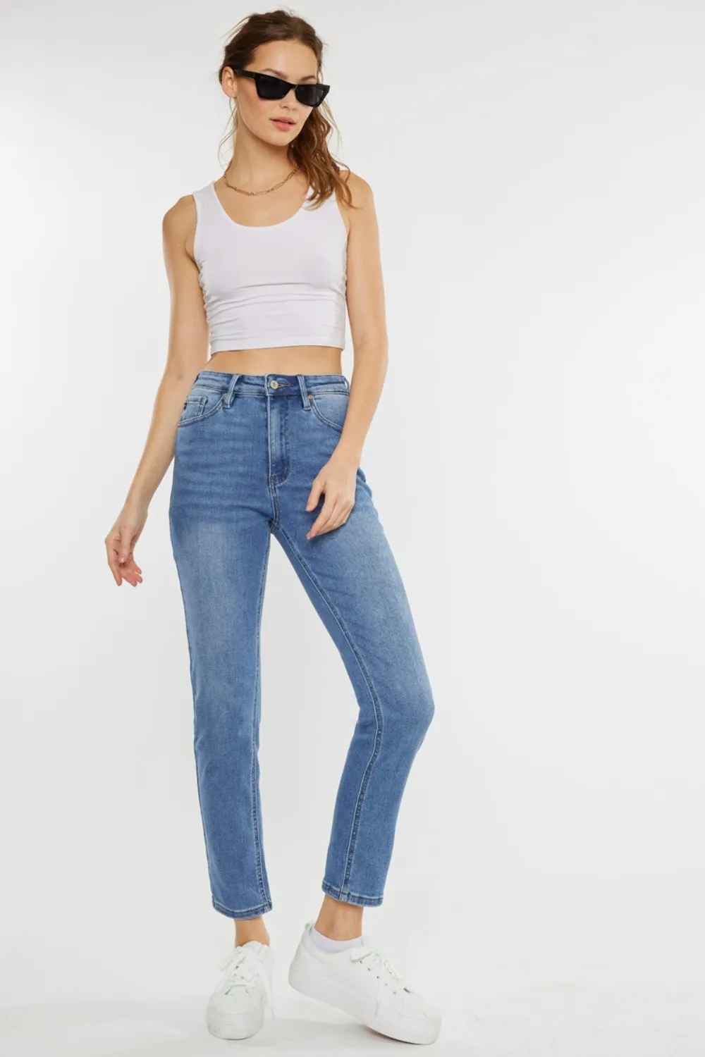 Full Size Cat's Whiskers High Waist Jeans, image 8