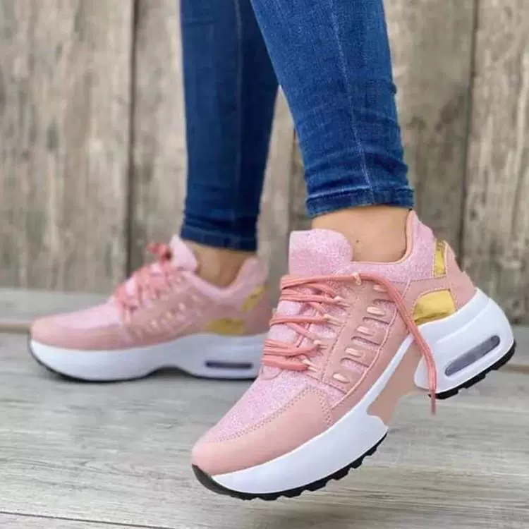 Lace Up Round Toe Sneakers, image 3