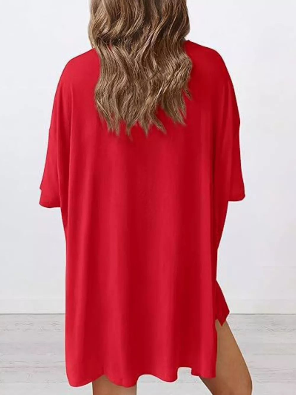 Full Size Half Sleeve T-Shirt and Shorts Set Plus Size, image 31