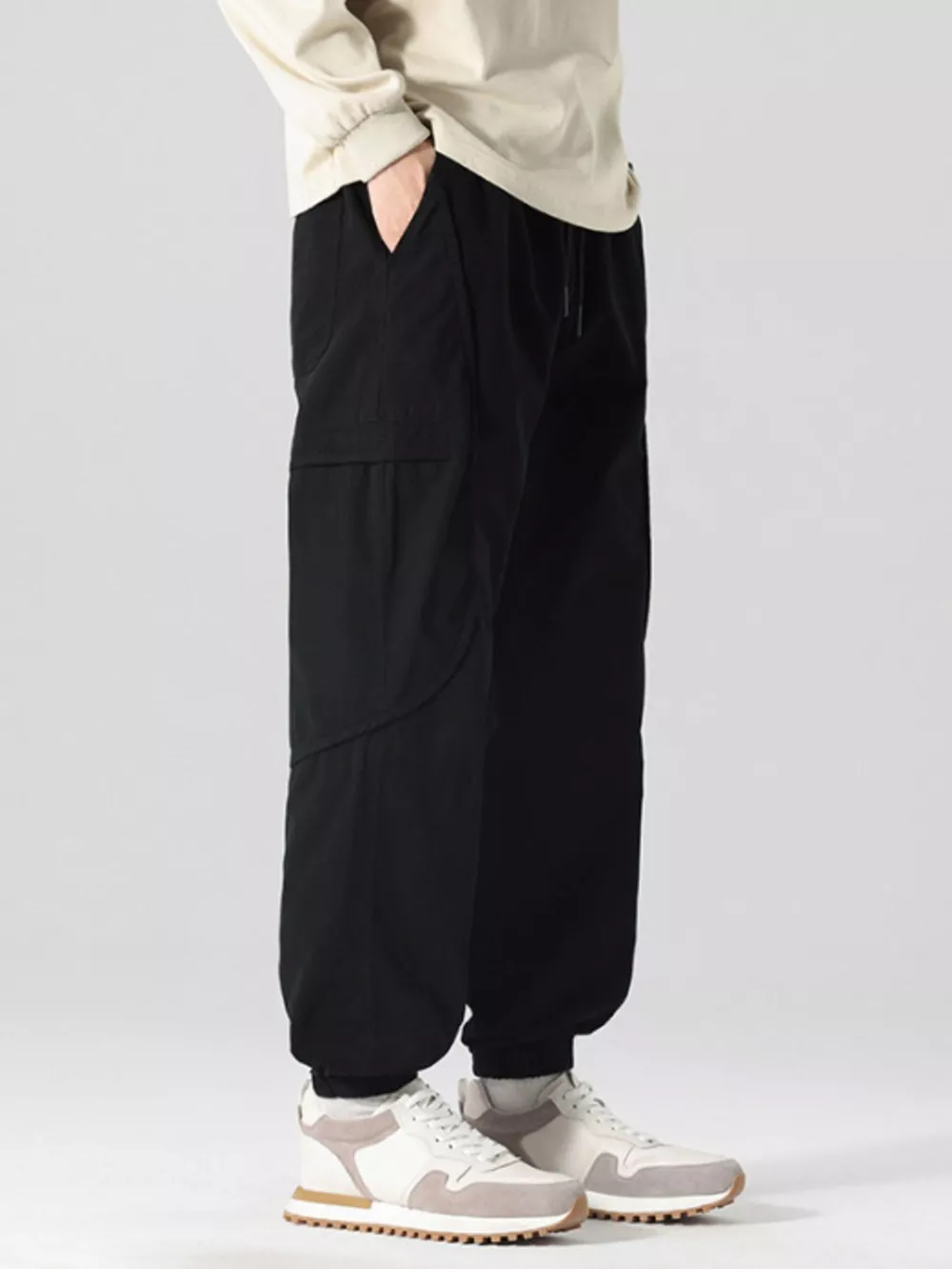 Men's Full Size Drawstring Loose Fit Joggers Plus Size, image 13