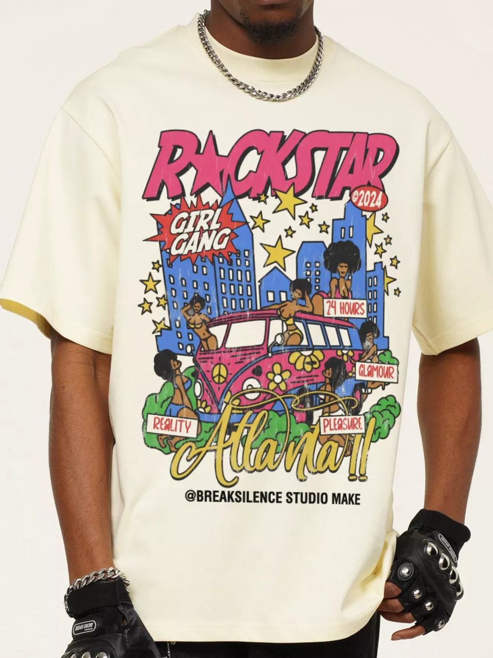 Men's Rockstar Graphic Short Sleeve T-Shirt, image 3