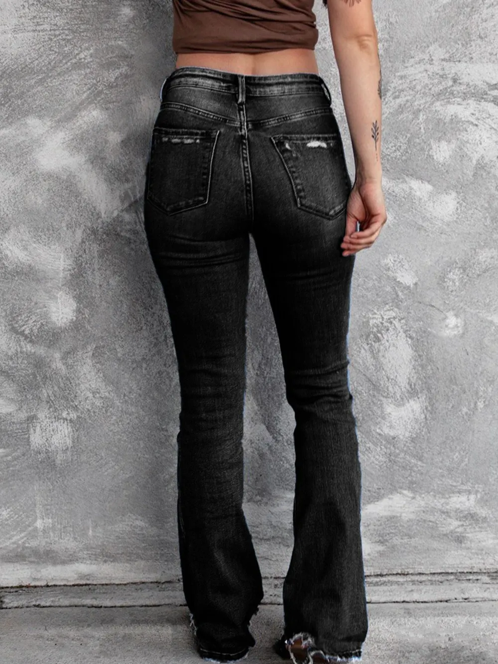 Distressed Flare Jeans, image 9