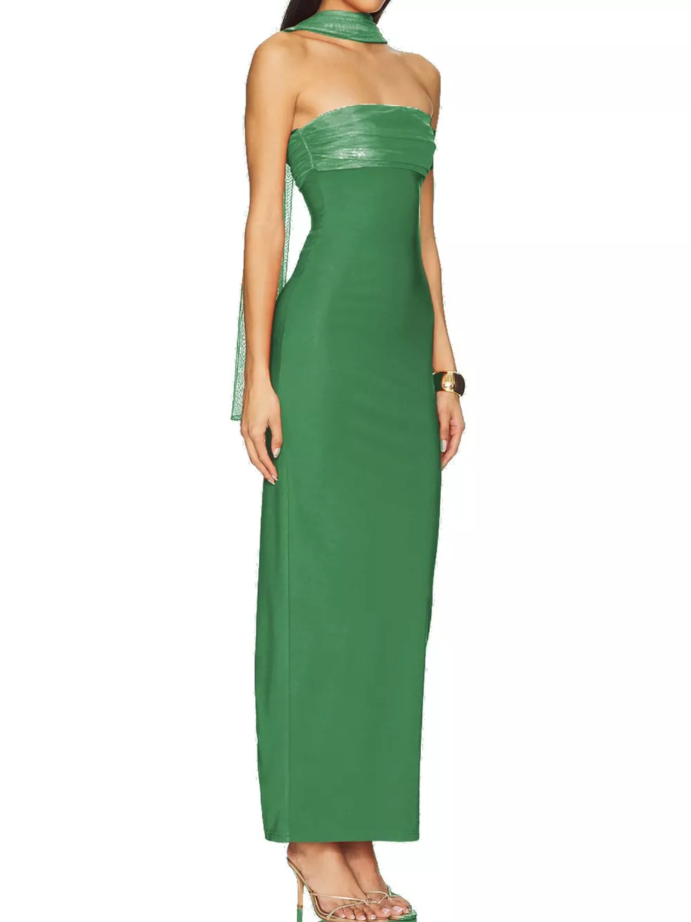 Ruched Tube Maxi Dress, image 14