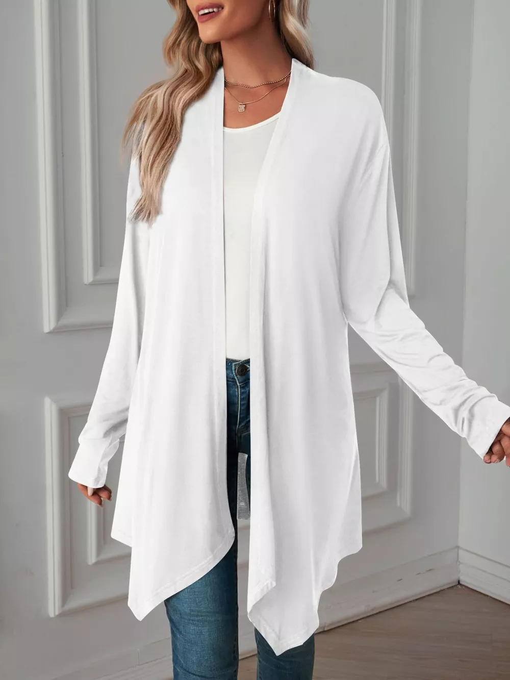 Lightweight Open Front Cardigan, image 28