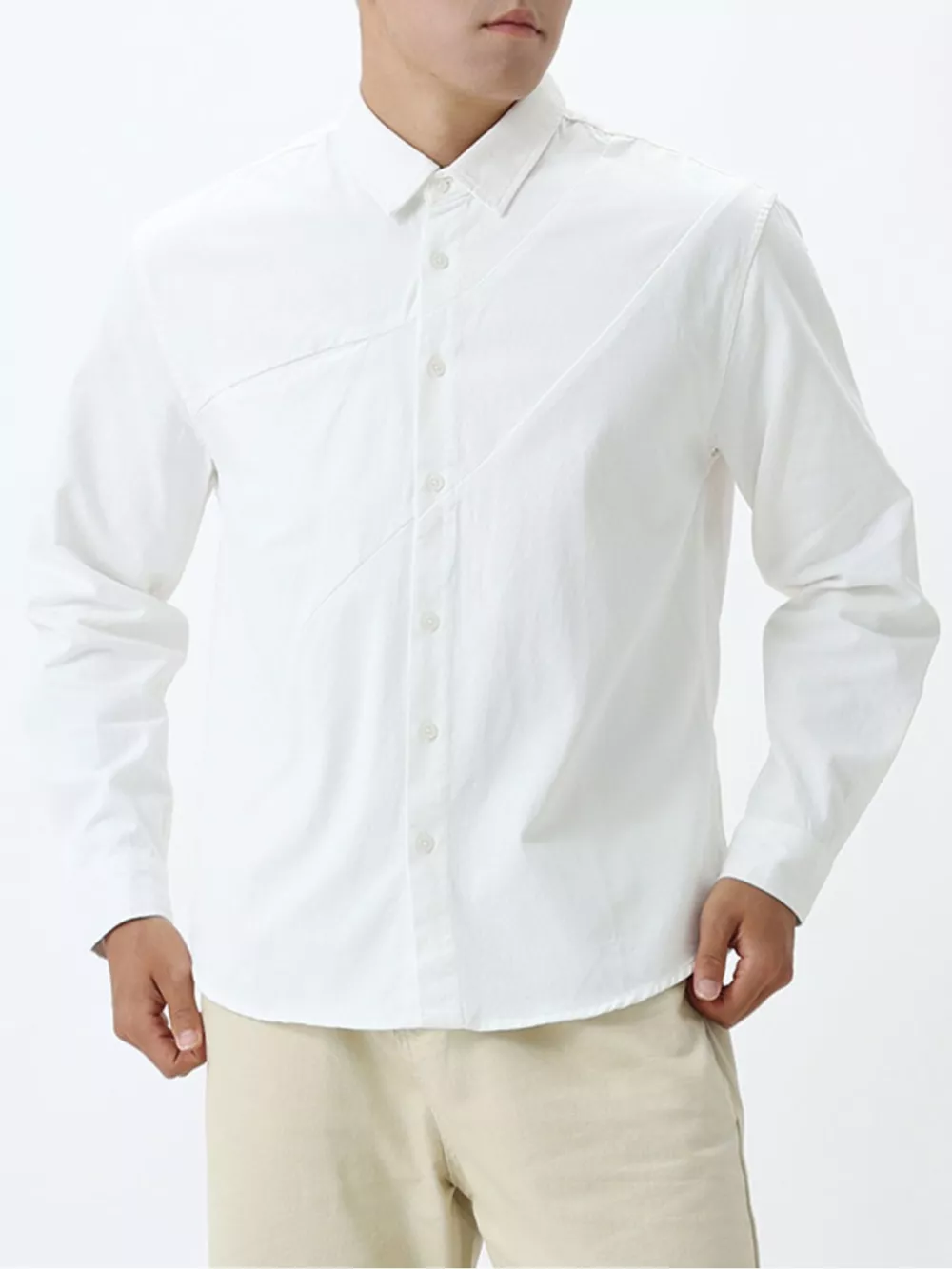 Men's Plus Size Button Up Long Sleeve Shirt, image 8