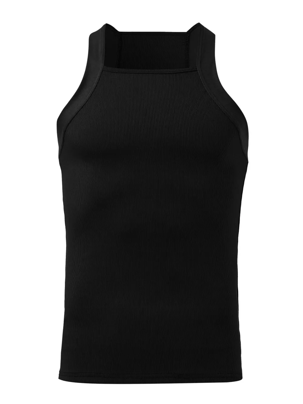 Men's Full Size Square Neck Wide Strap Tank Plus Size, image 8