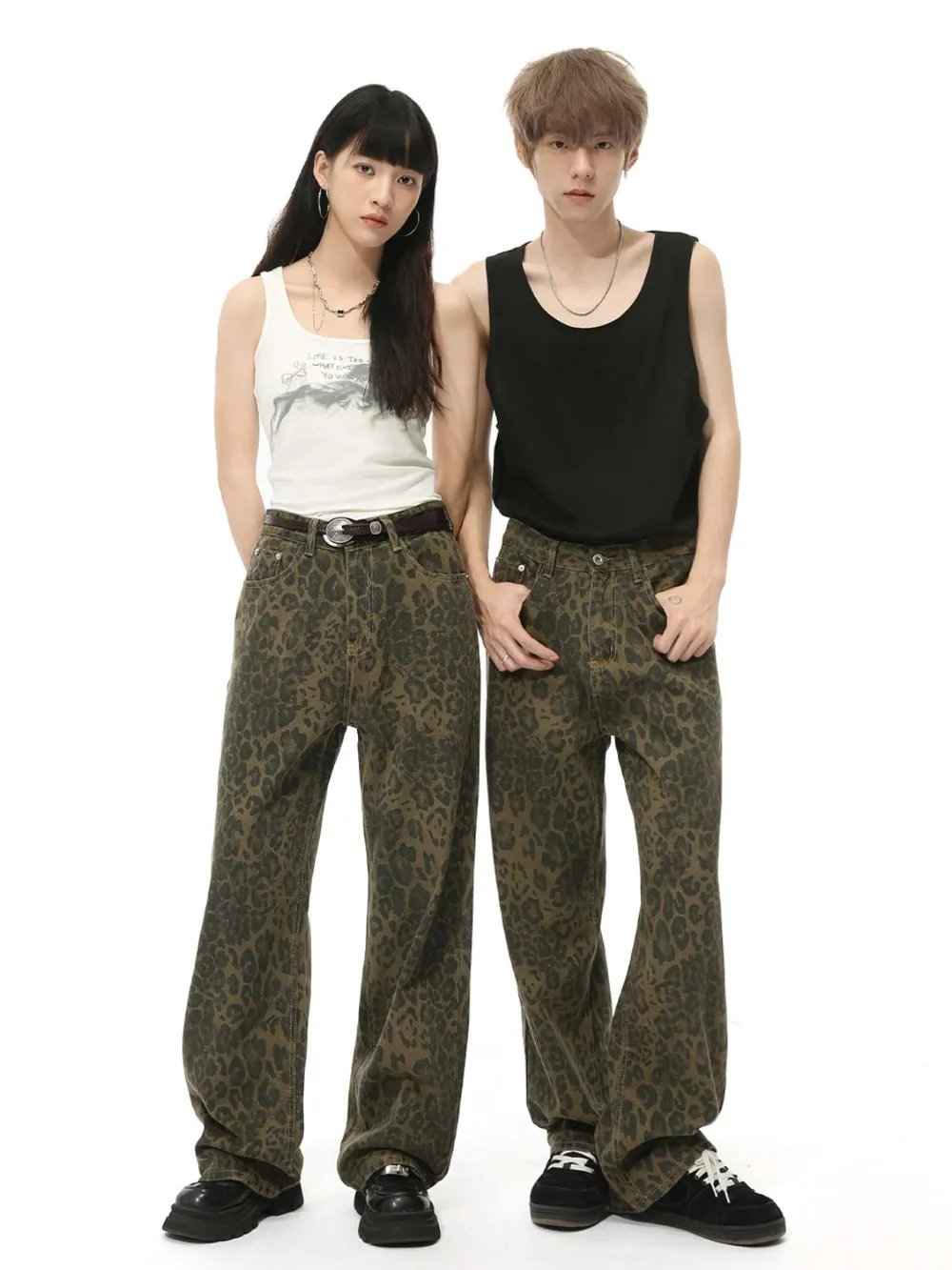 Leopard Jeans with Pockets, image 2
